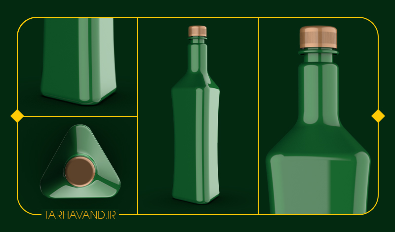 طرح بطری مژده یک لیتری